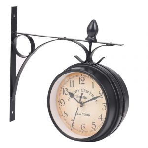 Horloge murale double face de style européen Horloges classiques Monochrome - Neuf