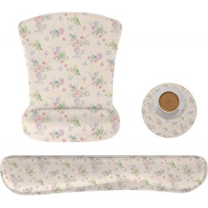 WQD-Repose-poignet pour clavier et souris Ensemble ergonomique avec tapis de souris, durable, confortable et léger pour une saisie facile et un soulagement de la douleur (FKMWR-61) - Neuf