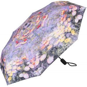 Parapluie De Poche Pliant Ouverture Et Fermeture Automatique L&eacute;g&egrave;rement Stable Femme Motif Arte Claude Monet: N&eacute;nuphars - Neuf