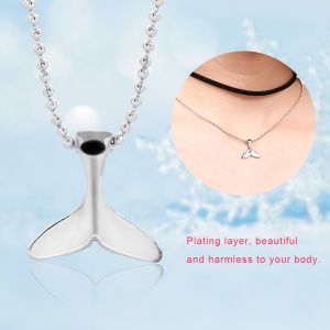 Collier Court Multicouche Avec Pendentif En Forme De Queue De Poisson - Neuf