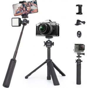 lbgwp60-Mini Trépied De Table Portable Vlog Pour Selfie, Trépied Extensible Avec Tête Sphérique À 360 ° Accessoires À Dégagement Rapide Pour Caméra Gopro, Webcam Et Smartphone - Neuf