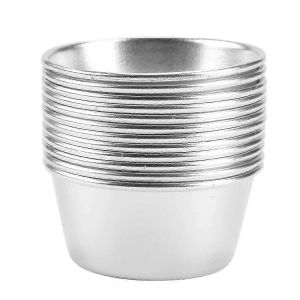 12 pièces Moules individuels Moules à pudding Tasses Mini moules à chocolat fondu Moule antiadhésif pour gâteau à cupcake Cookie Pudding - Neuf
