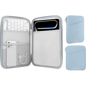 Ersan-Housse Tablette 9-11"" Compatible Avec 11"" Ipad Air M3, Ipad A16 2025, Ipad Pro 11 M4 2024/11"" Ipad Air M2 2024/Ipad 10e 10,9 2024/Ipad Air 5/4 10,9, Galaxy Tab S9/S8/A8/A7 2022, Bleu Brumeux - Neuf