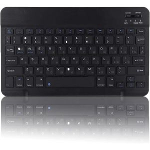 Clavier Sans Fil Russe De 10,1 Pouces, Clavier Universel Bluetooth Ultra-Large Etanche &Agrave; La Poussi&egrave;re Ultra Mince De 80 Touches Pour Windows/Android/Ios - Neuf