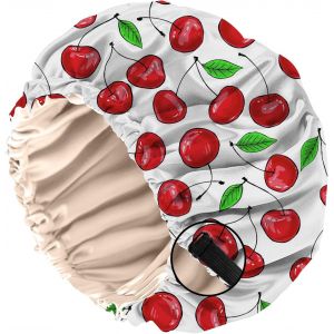 Bonnet Satin Cheveux Nuit, &Agrave; Double Couche R&eacute;glable Et Bandes &Eacute;lastiques Int&eacute;gr&eacute;es,Ce Bonnet Satin Combine Un Design Mignon Pour Femmes Et Filles (O11-Motif Vache L&eacute;opard) - Neuf