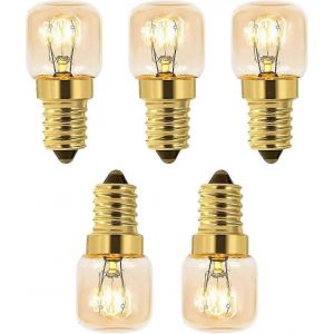 Lot De 5 Ampoules À Sel 15w E14 T22,2700k,Ampoule De Four Szrh - Neuf