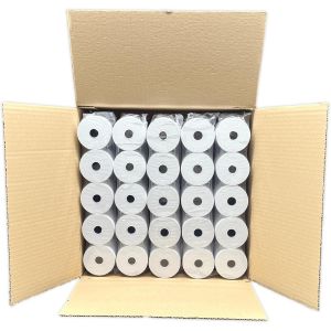 Lot De 200 Bobines, Rouleau Papier Thermique Grande Capacité 57 X 60 X 12 Rouleaux Papier Pour Calculatrices Imprimantes Et Caisses Enregistreuses, Et Cartes Bancaires 44 Mètres De Longueur [Z685] - Neuf