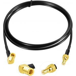 Dab Antenne SMB Adaptateur Autoradio SMB Femelle à SMB Câble Pigtail RG174 100cm Dab Câble Antenne pour Blaupunkt TechniSat Pioneer Sony Kenwood Alpine JVC - Neuf