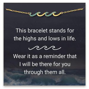 Bracelet Pour Femme, Bracelet D'amiti&eacute; Plaqu&eacute; Or &Agrave; Motif Vague, Cadeau De No&euml;l Pour Amies, Cadeau Pour Meilleure Amie, Id&eacute;e Cadeau Originale - Neuf