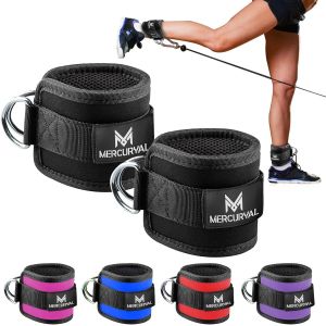 Asfasfq-2 Sangle Cheville Musculation Poulie ¿ Ankle Straps - Sangle Cheville (Rembourré) - Accessoires Pour Fitness Et Musculation - Sangle Musculation Pour Hommes Et Femmes - Neuf