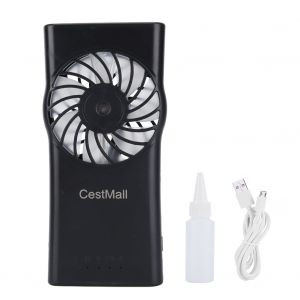 HJLIAN 1 mini ventilateur de refroidissement portable rechargeable par USB, vitesse du vent reglable, ventilateurs de bureau (noir) - Neuf