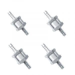 4pcs de Non-Retour clapet de One-Way Valve Filetée en Alliage d'Aluminium de Carburant Essence Diesel¿M8¿ - Neuf