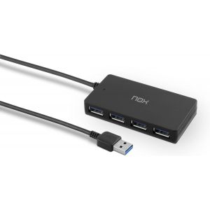 - Hub Usb 4 Port Usb 3.0, Compatible Windows Xp/Vista/7/8/10, Mac Os 10, Linux, Noir[Z1802] - Neuf