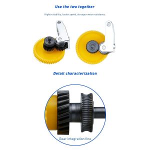 MEVRONISSHOP-Kit de Mise &agrave; Niveau D'accessoires D'extrudeuse D'engrenage en Acier tremp&eacute; avec Poign&eacute;e en Aluminium pour Imprimante 3D X1 Carbon P1P/P1S - Neuf