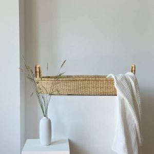 Panier &Agrave; Langer En Herbe &Agrave; &Eacute;l&eacute;phant Avec Matelas - Pure Natural - Neuf