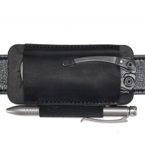Étui De Poche Edc En Cuir Multi-Outils,Petit Étui Pour Couteau Utilitaire,Coups De Pied/Herbes Renforcé,Mini Couteau,Lampe De Poche.[Z73] - Neuf