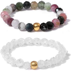 Bague Perl&eacute;e En Pierre Naturelle, Bague &Eacute;lastique Femme, Bague En V&eacute;ritable Pierre Naturelle Avec Perle En Or Pour Femme Petite Amie - Neuf