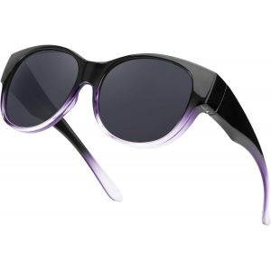 Lunettes de soleil polarisées surdimensionnées pour femme avec protection UV400 pour conduite - Neuf