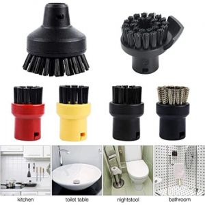 Lot de 6 brosses rondes pour nettoyeur vapeur Kärcher SC1 SC2 SC3 SC4 - Neuf