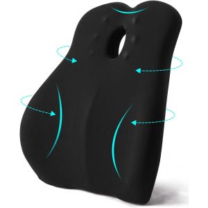 Coussin De Soutien Lombaire Ergonomique,Support Dorsal En Mousse &Agrave; M&eacute;moire De Forme Pour Chaise De Bureau Et Canap&eacute;,Coussins Lombaires Pour Une Position Assise Confortable.[C59] - Neuf