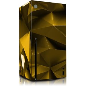 Film de protection autocollant pour console de jeux-En vinyle-Anti-rayures-Ajustement parfait-R139 (X,06 Polygon Gold) - Neuf