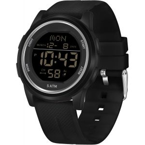 Montre De Sport Num&eacute;rique &Eacute;tanche Pour Homme Avec Chronom&egrave;tre,R&eacute;tro&eacute;clairage Led,Alarme,Compte &Agrave; Rebours,Date.[J319] - Neuf