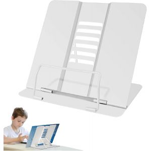 Support De Livre En Métal Réglable,Support De Lecture Multifonction En Métal,Porte-Livre En Métal Pliable,Porte-Livre Chevalet En Métal,Support De Livre De Cuisine Pour Livres/Tablette/Recette/Manuel - Neuf