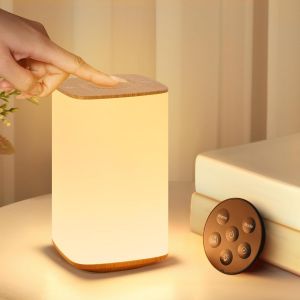 Lampe De Chevet Tactile À Intensité Variable Avec 3 Températures De Couleur Et 256 Couleurs, Batterie 3000 Mah, Lampe De Table Rechargeable Avec Télécommande, Veilleuse Pour Bébé, Avec - Neuf
