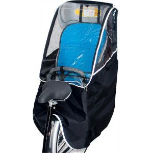 2024 V&eacute;lo Si&egrave;ge Enfant Housse De Pluie Coupe-Vent Ouverture Avant V&eacute;lo Housse De Pluie Pour Si&egrave;ge Enfant Arri&egrave;re Imperm&eacute;able Respirant V&eacute;lo Si&egrave;ge Enfant Pare-Pluie Noir - Neuf