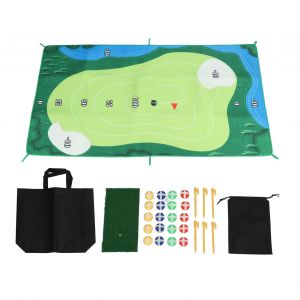 Tapis De Jeu De Golf Chipping, Tapis De Frappe De Golf Avec 20 Balles De Golf Pour Interieur Et Exterieur - Neuf