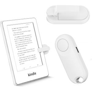 Remote Control Page Turning Control on Playback Kobo Surface Comics/Novels iPhone Kindle Paperwhite Accessories Android Tablets Taking Photos Camera Recording (White) - Neuf