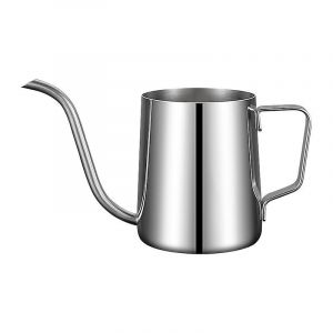 Théière à goutte pour servir du café, cafetière en acier inoxydable de 250 ml avec bec verseur à col de cygne pour café filtre à domicile et bar - Neuf
