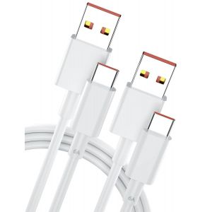 Thef-Câble Usb C(1m/Lot De 2),Câble Usb Type C 120w 6a Charge Turbo Pour Xiaomi 14 13t Pro 12 Pro,Câble Usb C Charge Rapide Pour Mi 11t 12s Ultra Pad 5 Redmi Note 13 Pro 14 11s 12 Pro Poco X7 Pro Poc - Neuf