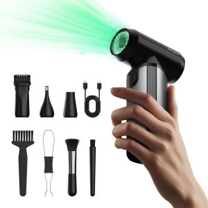 BLAZEFLUX-Souffleur electrique sans fil 180000RPM 3 vitesses rechargeable 10000mAh ordinateur clavier voiture maison exterieur - Neuf