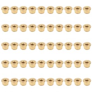 50Pcs Écrou à bride Serrure en cuivre pur AntiSkid AntiLoose Attachers Set Outils de quincaillerie (M3) - Neuf