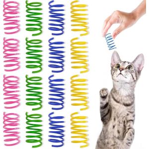 Letnerny-Jouet Ressorts Chat,16 Pcs Ressort Jouet Chat, Jouet Ressort Pour Chat, Jouets Chat, Chat Ressort En Spirale En Plastique Jouet - Neuf