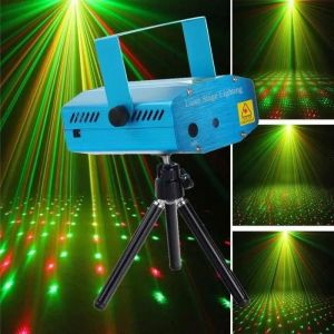 Getek® Mini Projecteur Dj Stade De La Lumière Disco R & G Laser Partie Émission D'éclairage (Bleu) - Neuf