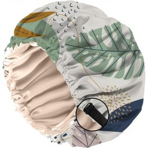 Bonnet Satin Cheveux Nuit, &Agrave; Double Couche R&eacute;glable Et Bandes &Eacute;lastiques Int&eacute;gr&eacute;es,Ce Bonnet Satin Combine Un Design Mignon Pour Femmes Et Filles (O11-Motif Vache L&eacute;opard) - Neuf