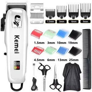 Tondeuse &Agrave; Cheveux &Eacute;lectrique Km-Pg809a Coupe De Cheveux Tondeuse Sans Fil Hommes Tondeuse Professionnelle Machine Rechargeable Coupe De Cheveux Pg809a Set 1head - Neuf