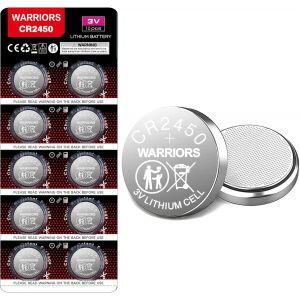 10X Pile Piles CRBouton 3V,Emballage &agrave; l'&eacute;preuve des Enfants, pour appareils Smart Home, cl&eacute;s de Voiture - Neuf