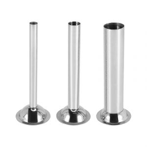 3 pièces en acier inoxydable poussoir à saucisses tubes de remplissage entonnoirs buses pièces de rechange tube de remplissage,diamètre de la base : 58mm - Neuf