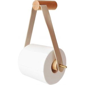 Porte-rouleau de papier toilette,porte-rouleau de papier toilette mural en bois Creative - Neuf