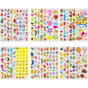 Kalanka-Autocollants 3d Pour Enfants, 36 Pièces Autocollants 3d Style Mixte, Pour Récompense Scrapbooking, Autocollants 3d Pour Enfants Pour Garçons Et Filles Comme Récompenses - Neuf