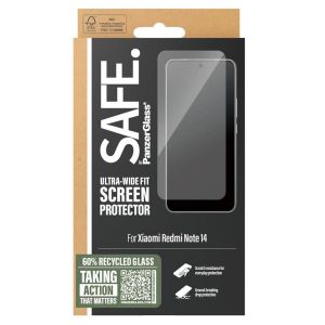 SAFE by PanzerGlass Protection d'&eacute;cran Ultra-Wide Fit avec applicateur Xiaomi Redmi Note 14 (4G) - Neuf