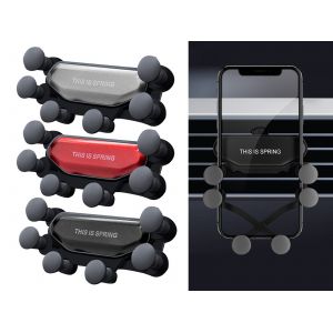 Support de t&eacute;l&eacute;phone de voiture &agrave; fixation automatique sur grille d'a&eacute;ration pour smartphones de 4,7 &agrave; 6,7 pouces - Neuf
