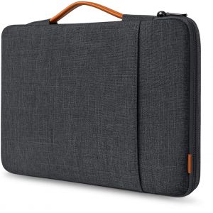 Housse 13 Pouces Compatible avec 13 MacBook Air M4/M3/M2/M1 2025-2018,13 MacBook Pro M2/M1 2022-2016,12.3 Surface Pro 11/10/9/X/8/7/6/5/4/3,Noir Gris - Neuf