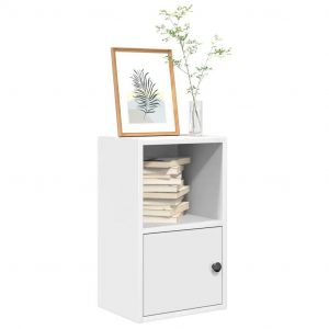 Bibliothèque Blanc 31x24x52 Cm Bois D'ingénierie - Neuf