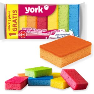 CHECARZHN--NO1-ponge ¿¿ R¿¿curer Color Lux 6 + 1 Pi¿¿ce, Mousse, Nombreuses Couleurs, Standard - Neuf