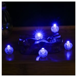 Décorations Et Ornements : 50 Mini Boules Lumineuses Led Multicolores Étanches Pour Ballons, ?ufs De Pâques, Fêtes D'anniversaire, Mariages, Halloween, Décorations De Noël (Bleu) Ornements Décorations - Neuf