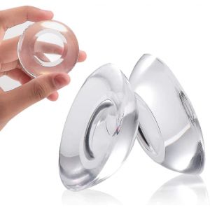 Protections murales et butoirs de porte en silicone auto-adh&eacute;sifs (paquet de 9) - Neuf